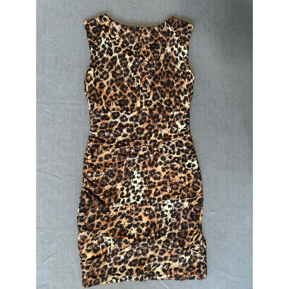 NWOT Rabbit Rabbit Rabbit Designs Leopard Print Dress Womens Size 6 Sleeveless - Picture 2 of 7